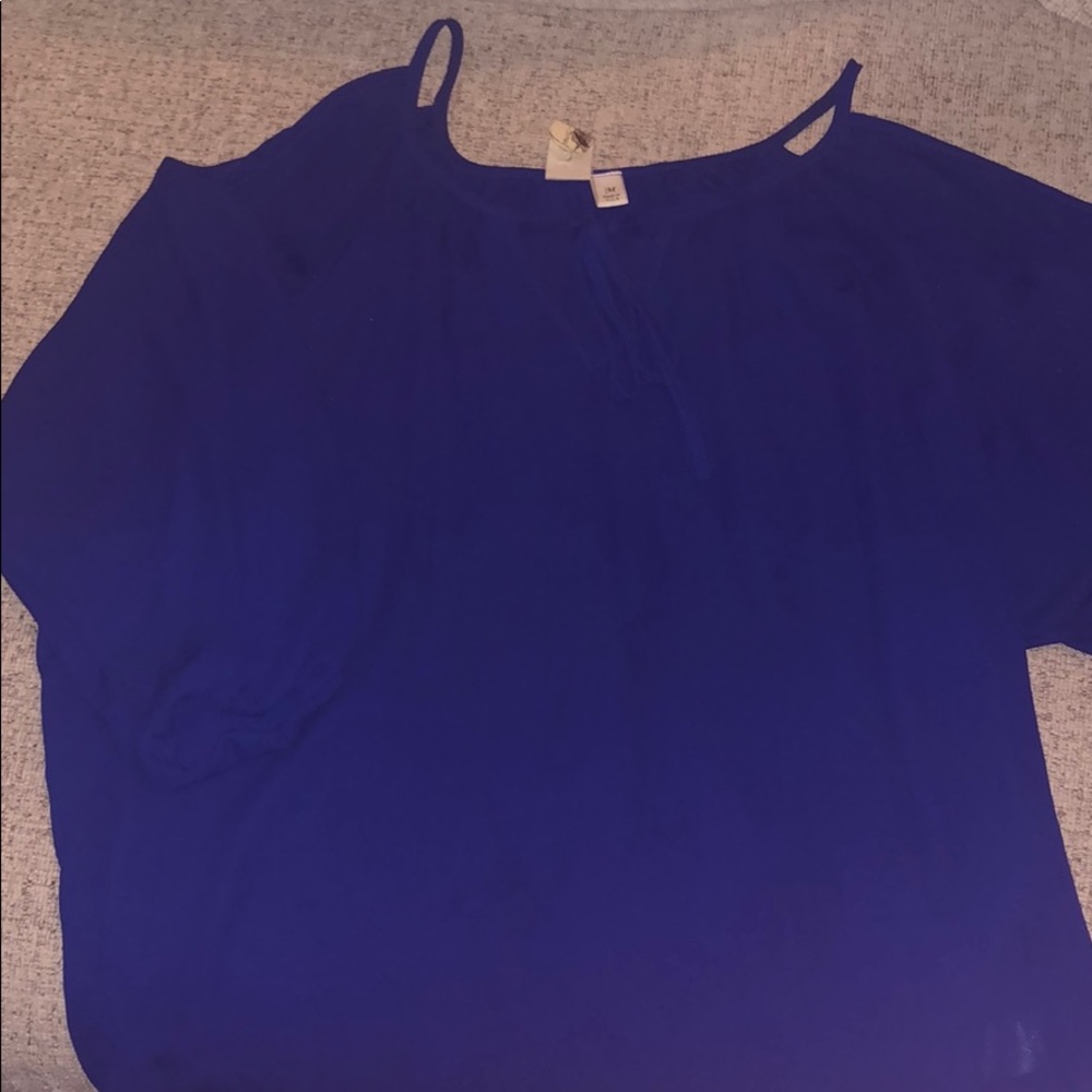 Royal blue blouse